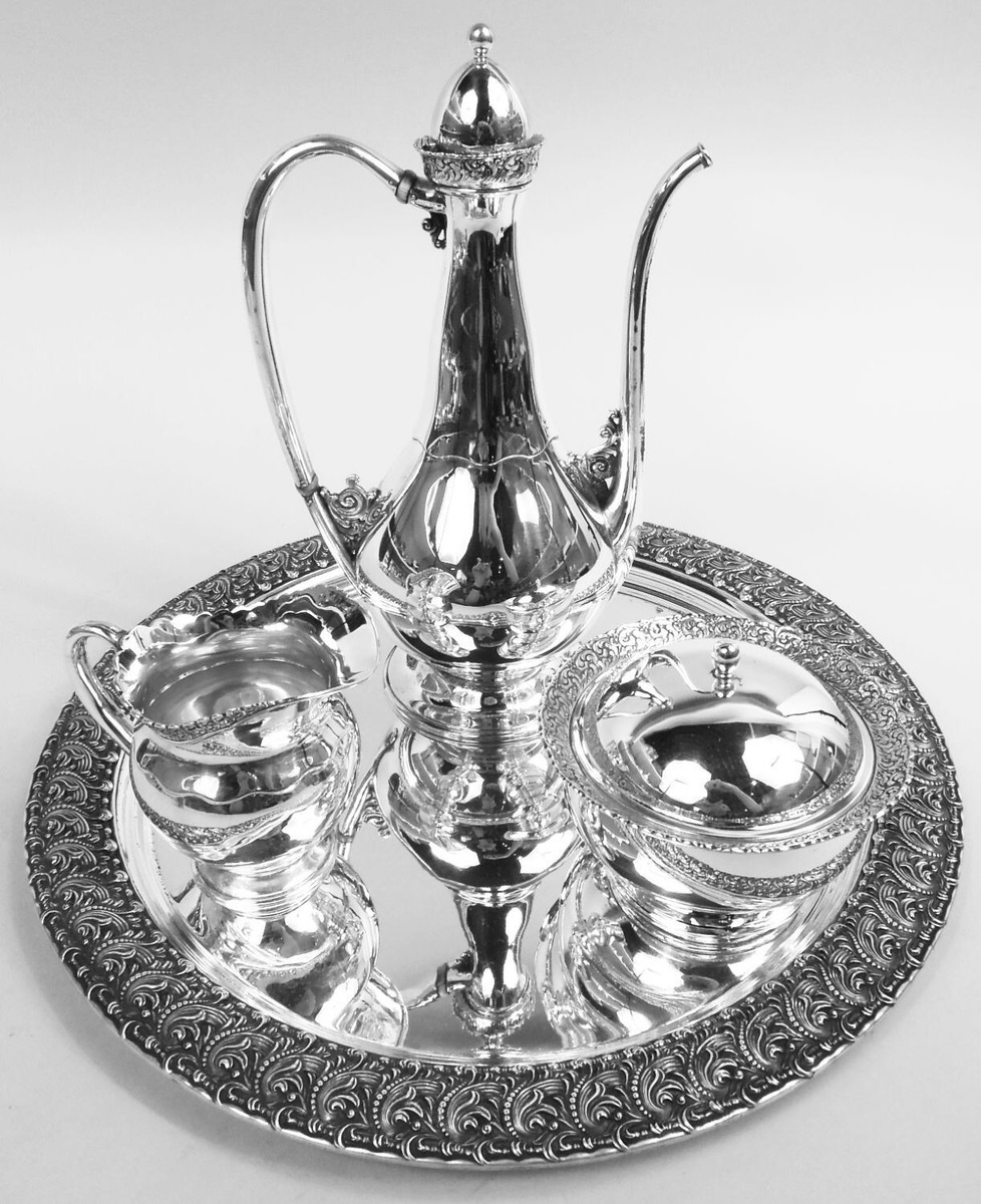 Tiffany Turkish Coffee Set 5765 6433 Art Nouveau American Sterling
