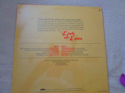 Lord of Love LP by Dale Evans, B.J. Thomas...(1984, Word) FREE SHIPPING - Picture 5 of 5
