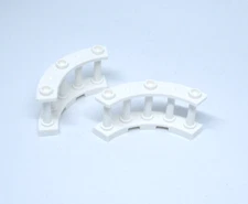2 x LEGO ® fence railing fence 4x4x2 round quarter circle 21229 new white