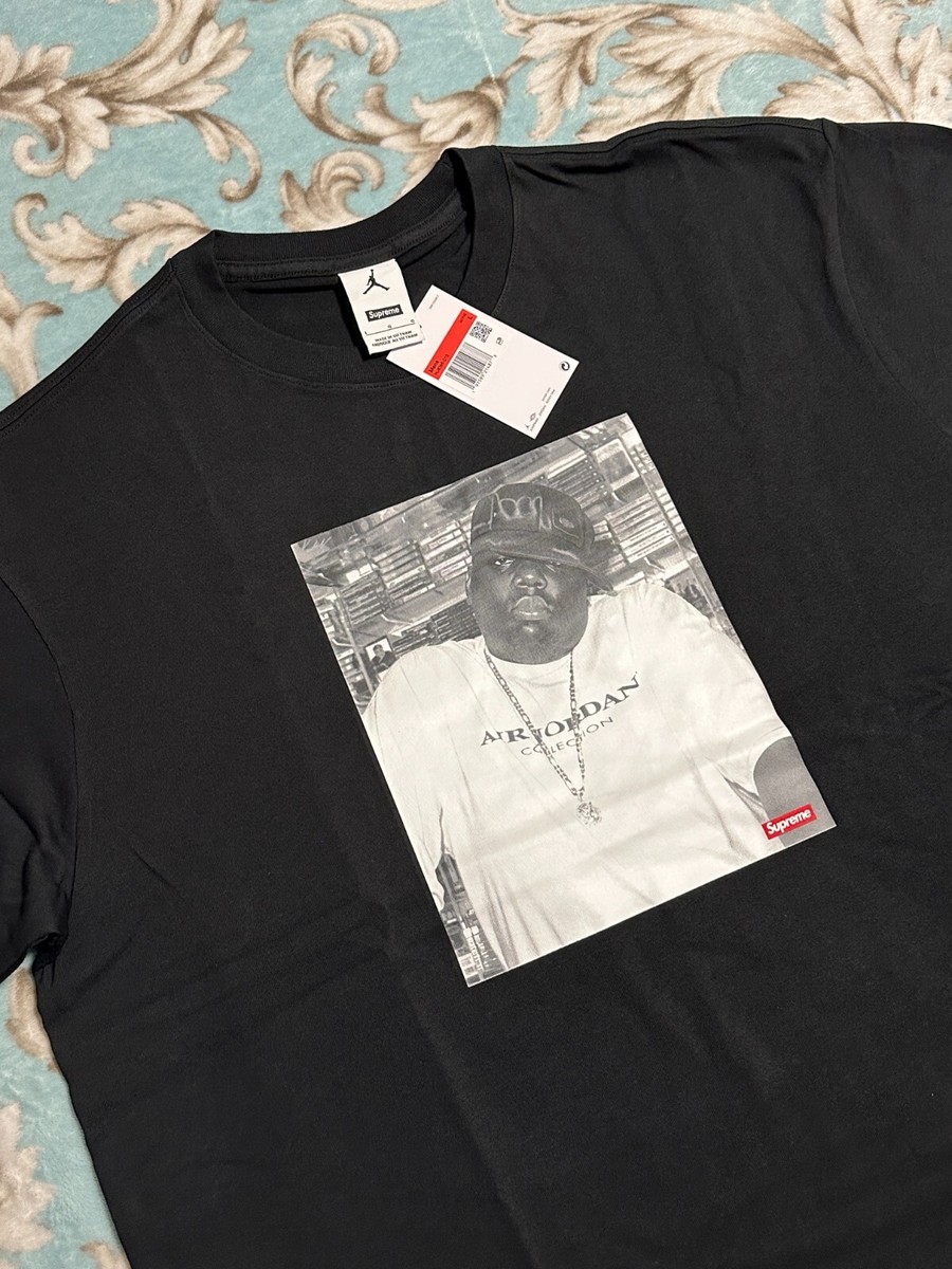 SUPREME JORDAN BIGGIE S/S TOP (BLACK) (LARGE) FW24 HOODIE TRICOT