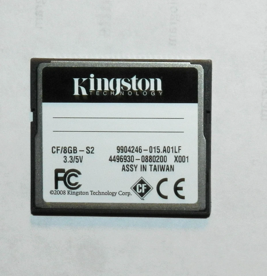 Kingston Elite Pro 8GB 133x - CompactFlash I Card - CF/8GB-S2 + Case. Excellent - Image 3 of 4