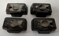 4 VTG Smith Corona Super Speed Typewriter Feet Rubber  Steel with Mount Screws