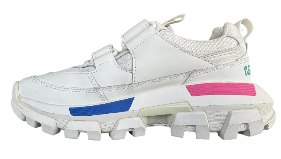 Caterpillar Womens RAIDER No Lace Style Soft Toe Work Shoes Casual Sneaker White image 2