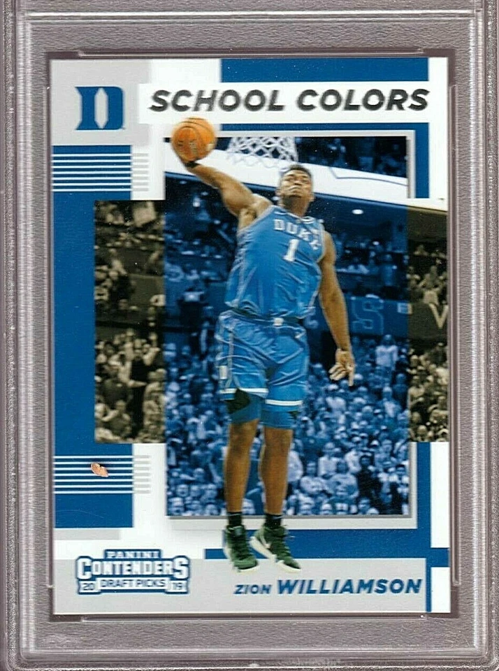 2019 PANINI CONTENDERS DP BASKETBALL #1 ZION WILLIAMSON RC PSA 10 SCHOOL COLORS - Image 3 of 4