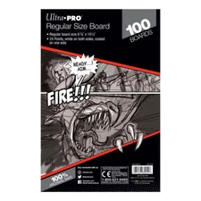100Ct Ultra PRO 6-7/8" x 10-1/2" Non-PVC Regular Size Comic Boards Archival Safe