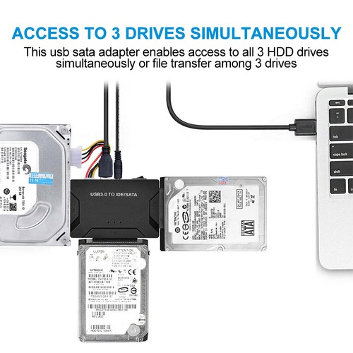2.5/3.5 inch SATA External USB 3.0 Hard Drive Case Enclosure HDD Disk Notebooks - Picture 16 of 45