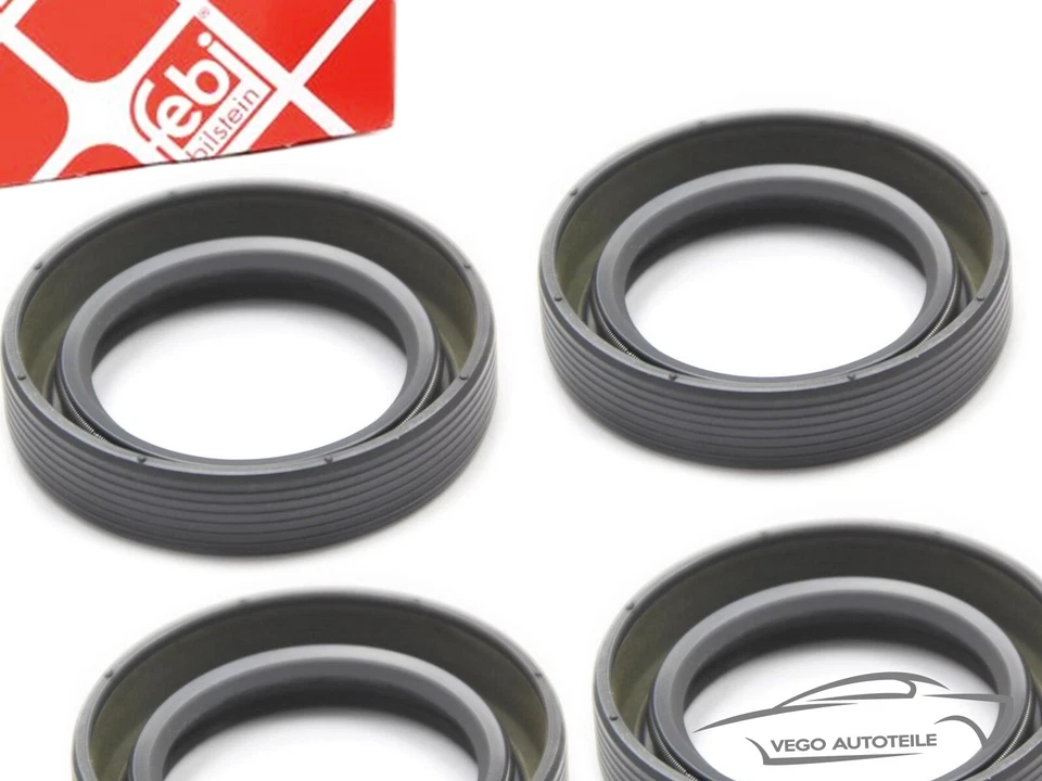 4x ORIGINAL FEBI Wellendichtring Nockenwelle Kurbelwelle Zwischenwelle Audi VW - Bild 2 von 2