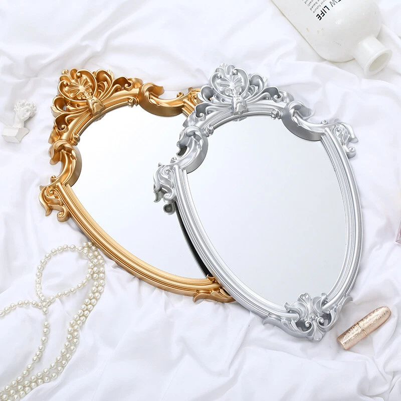 Vintage gold makeup sale mirror