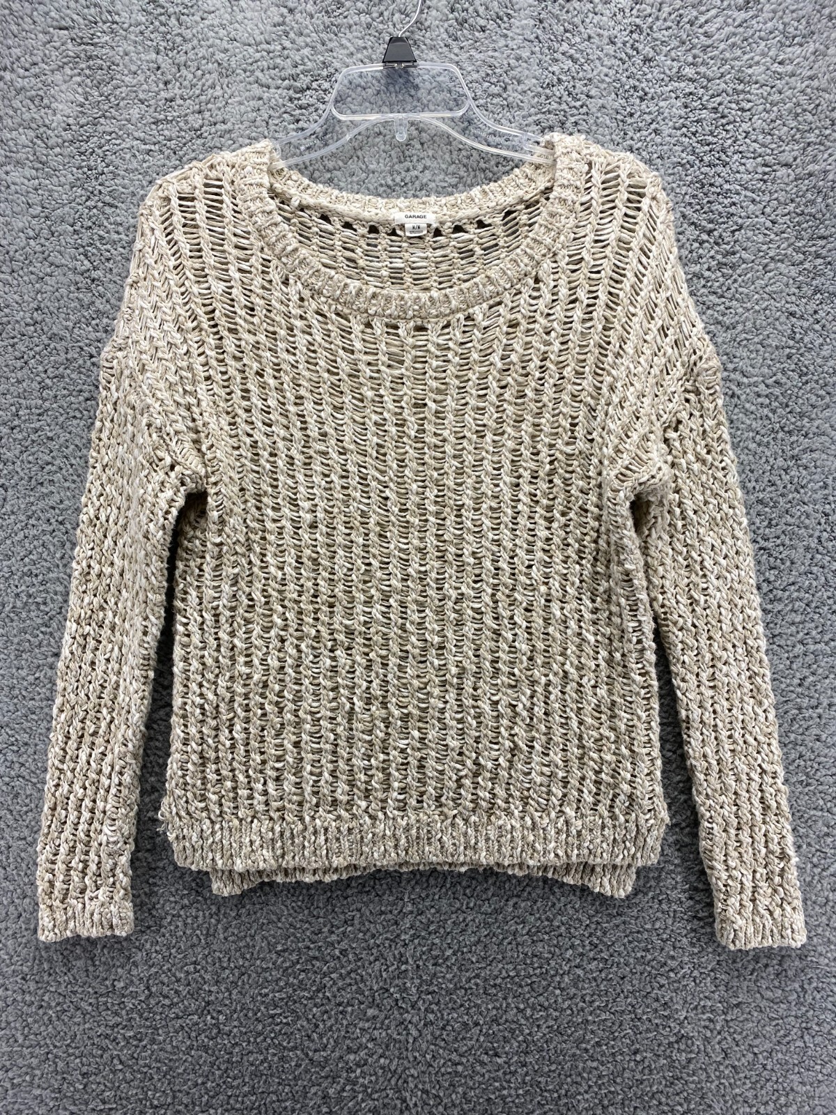 Garage Women's Crochet Sweater White 