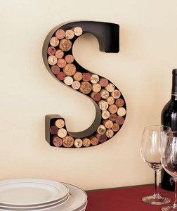 Monogram Wine Cork Holders Personalized Wall Art Metal New Ebay