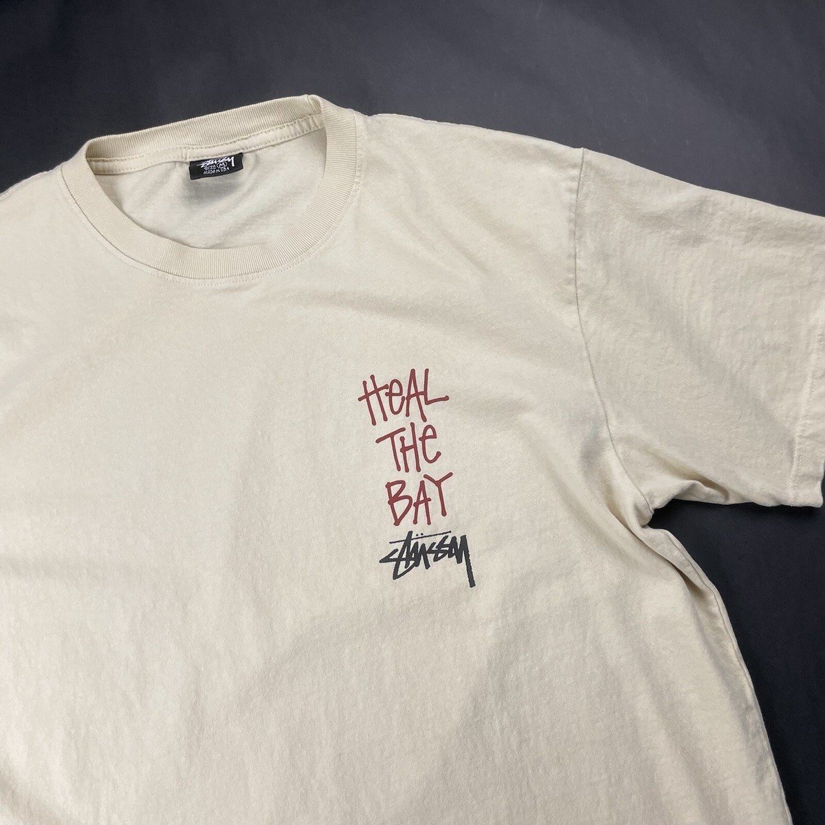 ☆23SS☆STUSSY X Heal the Bay Ocean Pigment Dyed Tee Buy