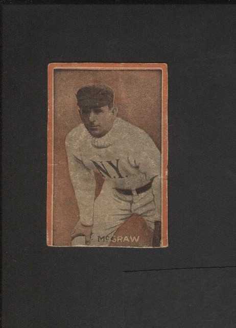 1910 E-Unc Orange Borders Candy Box John McGraw Baseballkarte HOF