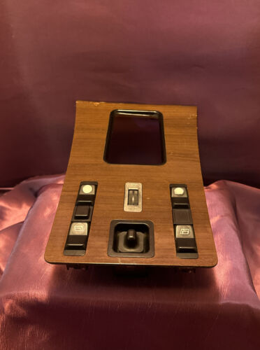 Mercedes Benz w126 Zebrano Shifter Center Console Wood & Switches Years '81-'85 - Picture 2 of 8