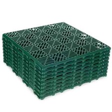 Interlocking Plastic Garden Tiles Nonslip Path Floor Lawn Paving Patio Deck