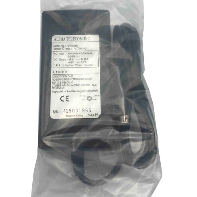 New Original Alpha Telecom SP62040 Power Supply Adapter +9V 0.18A / -40V 0.2A