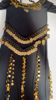 Egyptian Belly Dance Dress Saidi Costume,Baladi Galabeya, Fallahi Abaya, Kaftan , Handmade embroidery , one size , Gypsy, Iskandrani outfit • Buy 2, Get 1 Free • Plus free shipping when