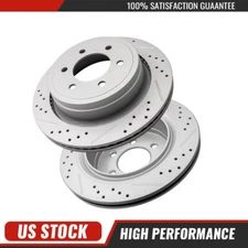 Rear Drilled Disc Brake Rotors for Ford F-150 Truck 2012 2013 2014 2015-2020