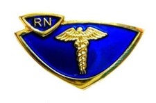RN Registered Nurse Lapel Pin Medical Emblem Graduation Caduceus Retired 900