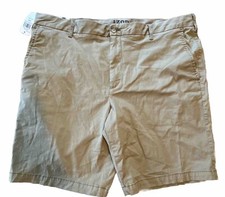 Izod Men's Flat Front Relaxed Casual Stretch Cotton Blend Short Pockets SIZE 40