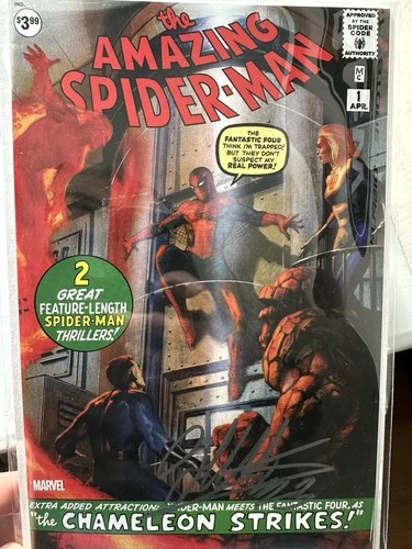 Amazing Spider-Man #1 Facsimile - GABRIELE Dell'Otto SIGNED W/COA - Limited