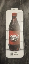 DIXIE NARCO 501E SODA VENDING MACHINE DR PEPPER 20 OZ BOTTLE LABEL