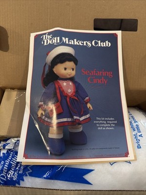 Vintage Doll Makers Club Make A Doll Kit - Seafaring Cindy - NIB Complete