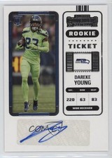 2022 Panini Contenders Rookie Ticket Dareke Young #255 Auto 0sm9