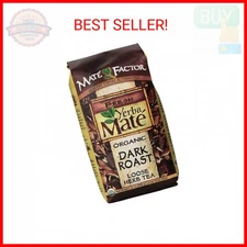 The Mate Factor Yerba Mate Energizing Mate & Grain Beverage, Dark Roast , 12 Oun