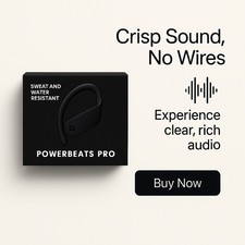 Beats by Dr. Dre Powerbeats Pro In Ear Wireless Headphones Black - Free Shipping