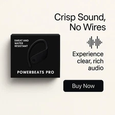 Beats by Dr. Dre Powerbeats Pro In Ear Wireless Headphones Black - Free Shipping