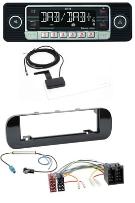 Dietz DAB Bluetooth USB MP3 Autoradio für Fiat Panda (ab 2012) - glänzend
