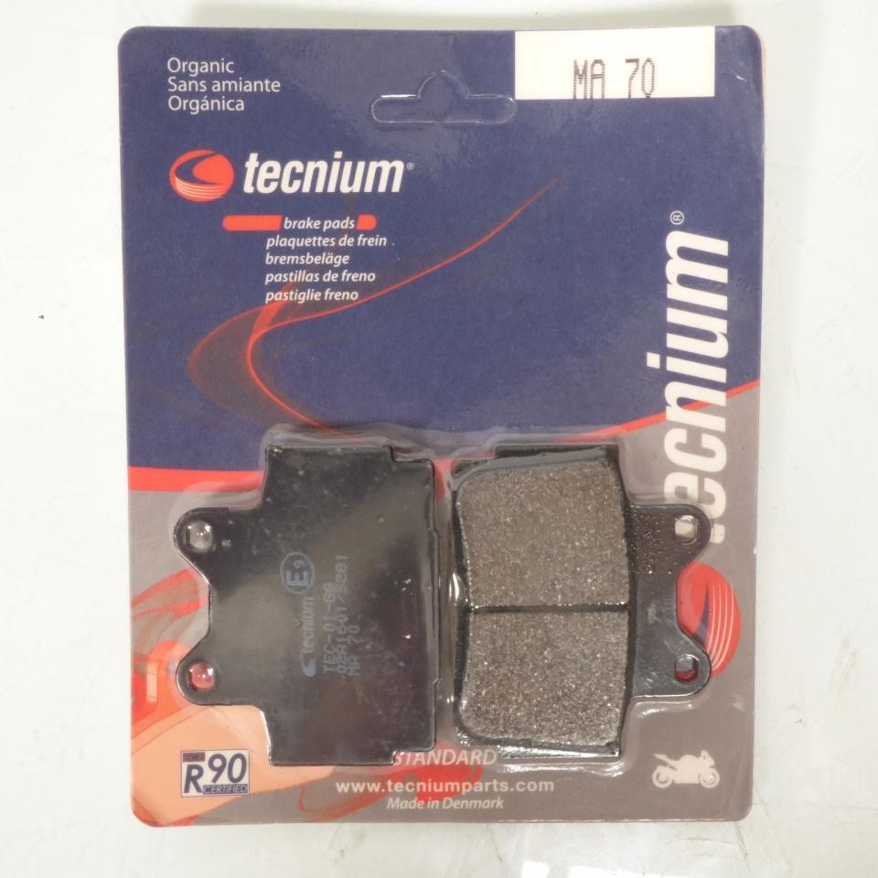 Plaquette de frein Tecnium MA70 pour moto Yamaha 125 TZR 1988 en métal fritté résistant