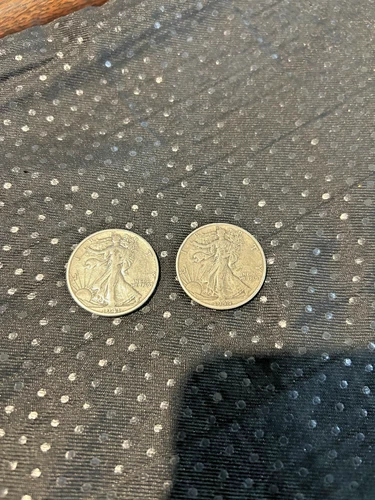 1944 & 41 Liberty Walking Half Dollar Silver Business Strike 50C Coin Circulated