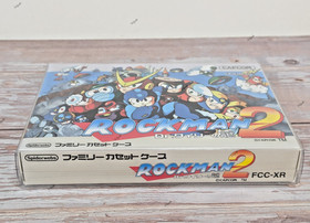 NOT A GAME CART Rockman 2 Family Cassette Famicom Box & Storage Case Cart