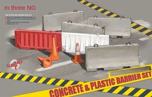 Meng Model SPS-012 1/35 Concrete & Plastic Barrier Set Plastic Model Kit
