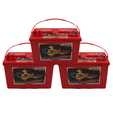 U.S. Battery US 27DC XC2 12V 105Ah Group 27 Deep Cycle Battery (Pack of 3)