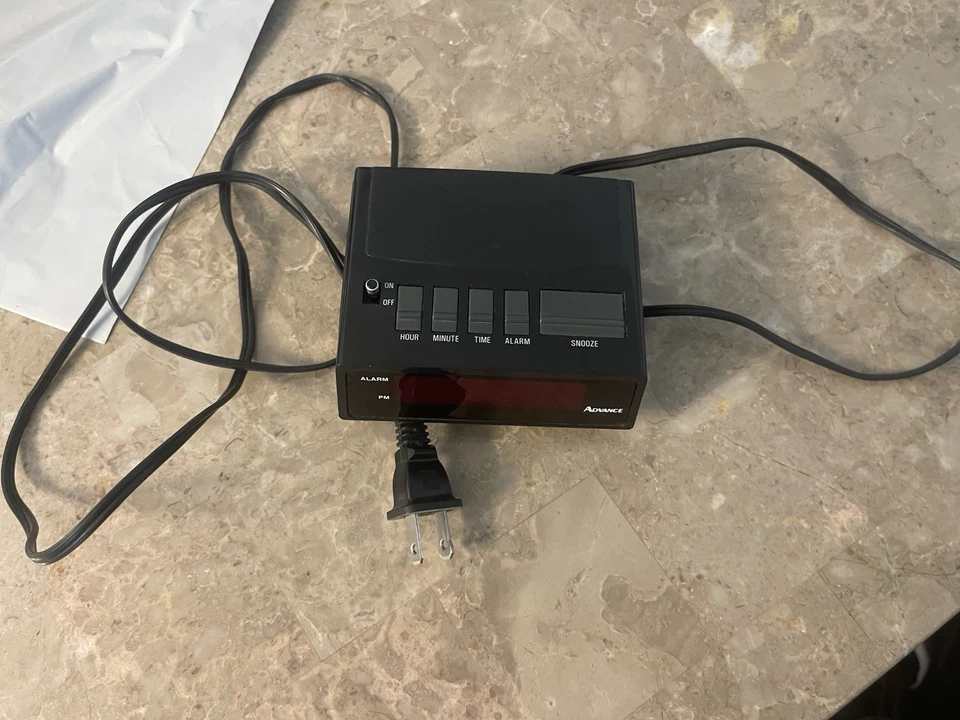 Advance  State Alarm Clock Battery Back Up Tested Works Model 3139 - Image 3 of 4