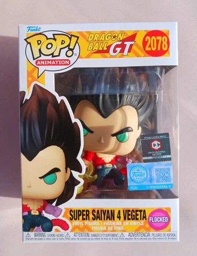 Funko Pop! Dragon Ball GT Super Saiyan 4 Vegeta #2078 Flocked Chalice Exclusive