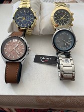 HERYI & Luis Cardini Men's Quartz Wristwatches Mixed Lot of 4 (MPN 9154, 7168)