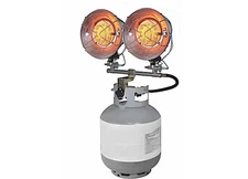 GHP Group  TT30000M - Dyna-Glo Dual Burner Lp Tank Top Heater W/Tip Over Safety