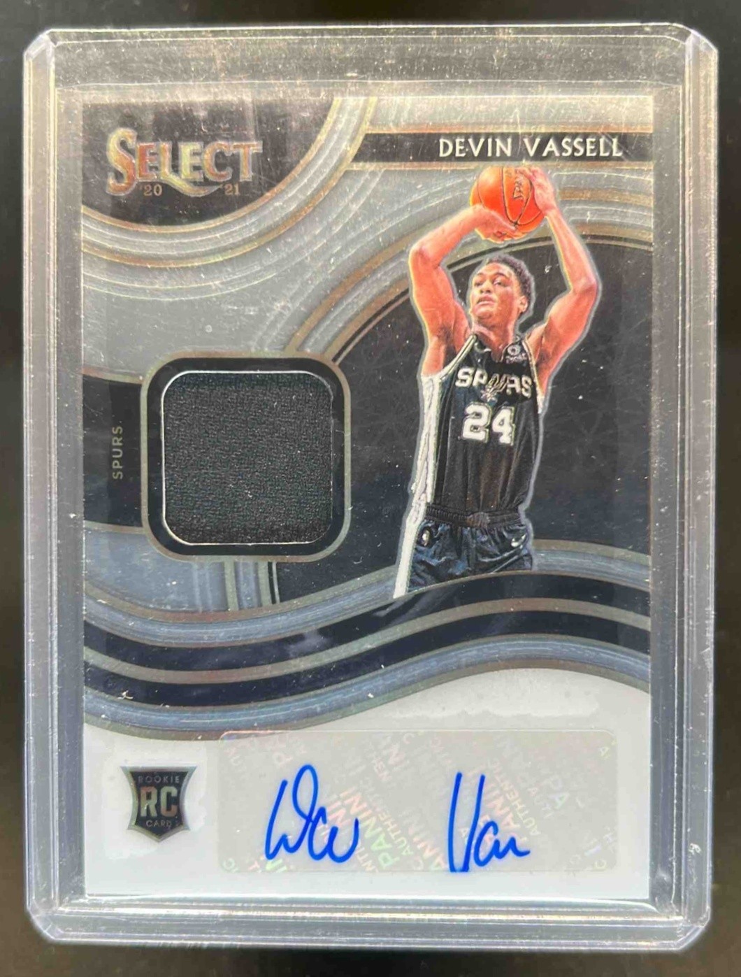 2020-21 Select Devin Vassell Rookie Jersey Auto RC Rookie #104/199 Spurs