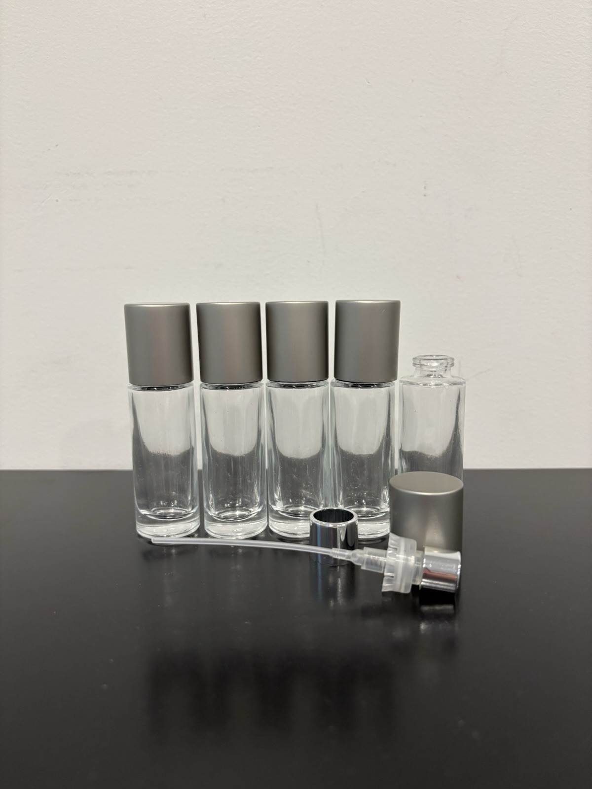 10ml Empty Thick Glass Perfume Cologne Decant Spray Bottles Atomizers - 5 pcs