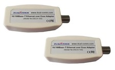 Ethernet Over Coax EOC Adapter Kit DECA-100 - Twin Pack - by PAIRTEK