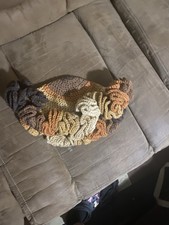 Handmade Crochet Ruffle Hat  Women's Fashion