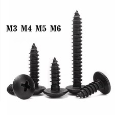 M3 M4 M5 M6 Phillips Truss Head Self Tapping Screw Wood Screw Black A2 Stainless