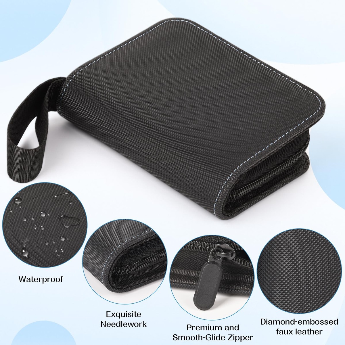 single pocket card binder 1 Pocket Card Binder – Collectible Trading Album, Single Small, Black