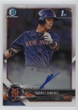 2018 Bowman Chrome Prospect Auto Andres Gimenez #CPA-AG Auto 8at
