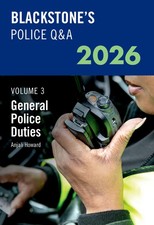 Blackstone's Police Q&A Volume 3: General Police Duties 2026 by Author Unknown