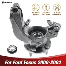 Front Left Steering Knuckle Wheel Hub Bearing Assembly for Ford Focus 2000-2004