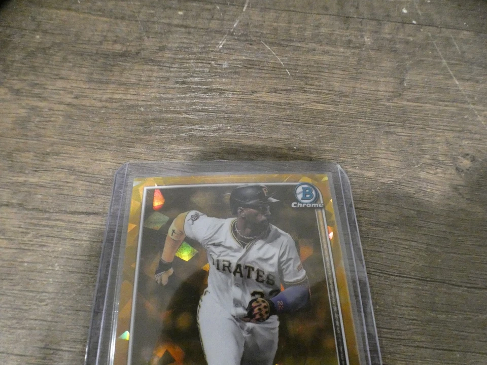 Bowman 2025 cromo zafiro Andrew McCutchen oro/50 Pittsburgh Pirates Foto 2 de 4